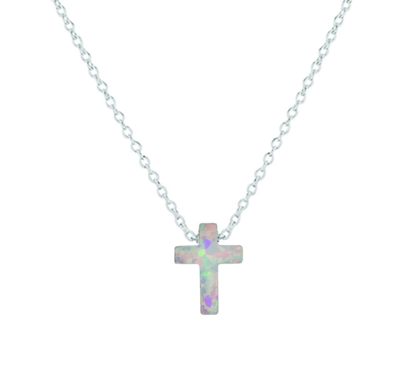 Opalite Cross Necklace