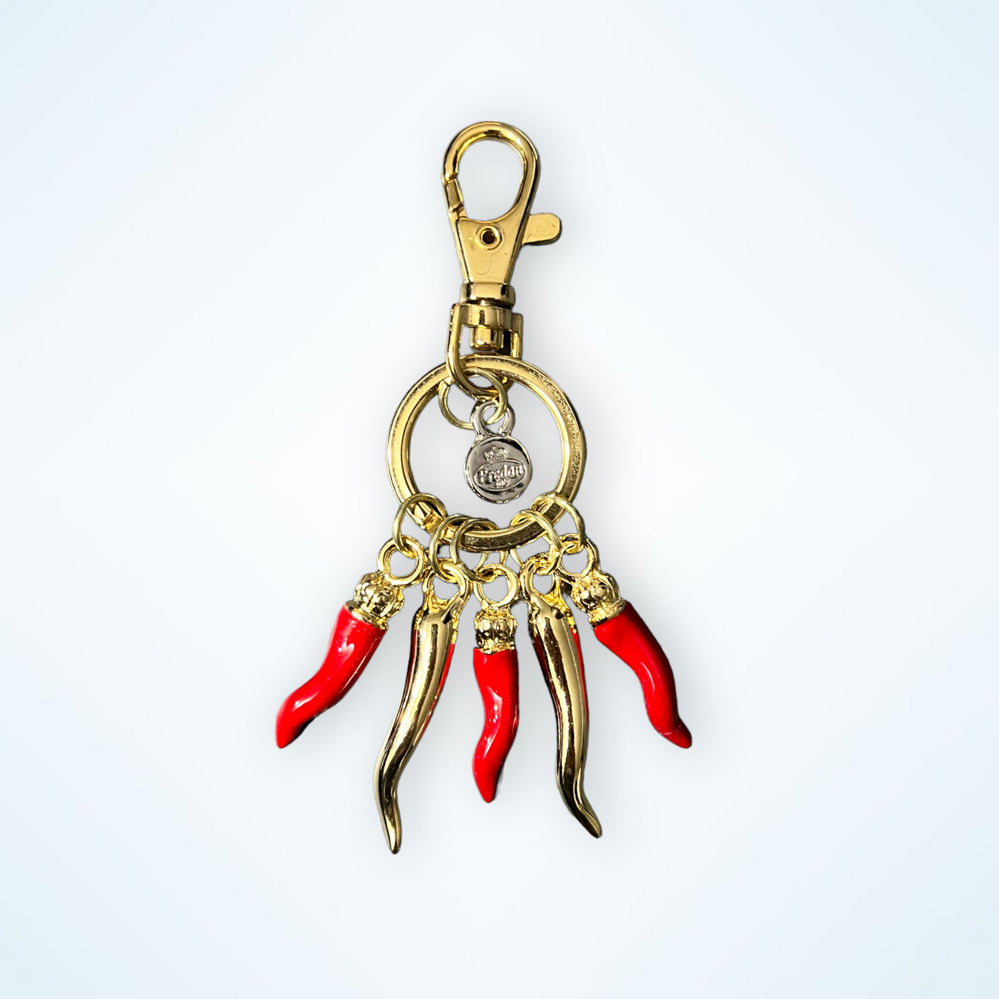 Red and Gold Corno Keyring