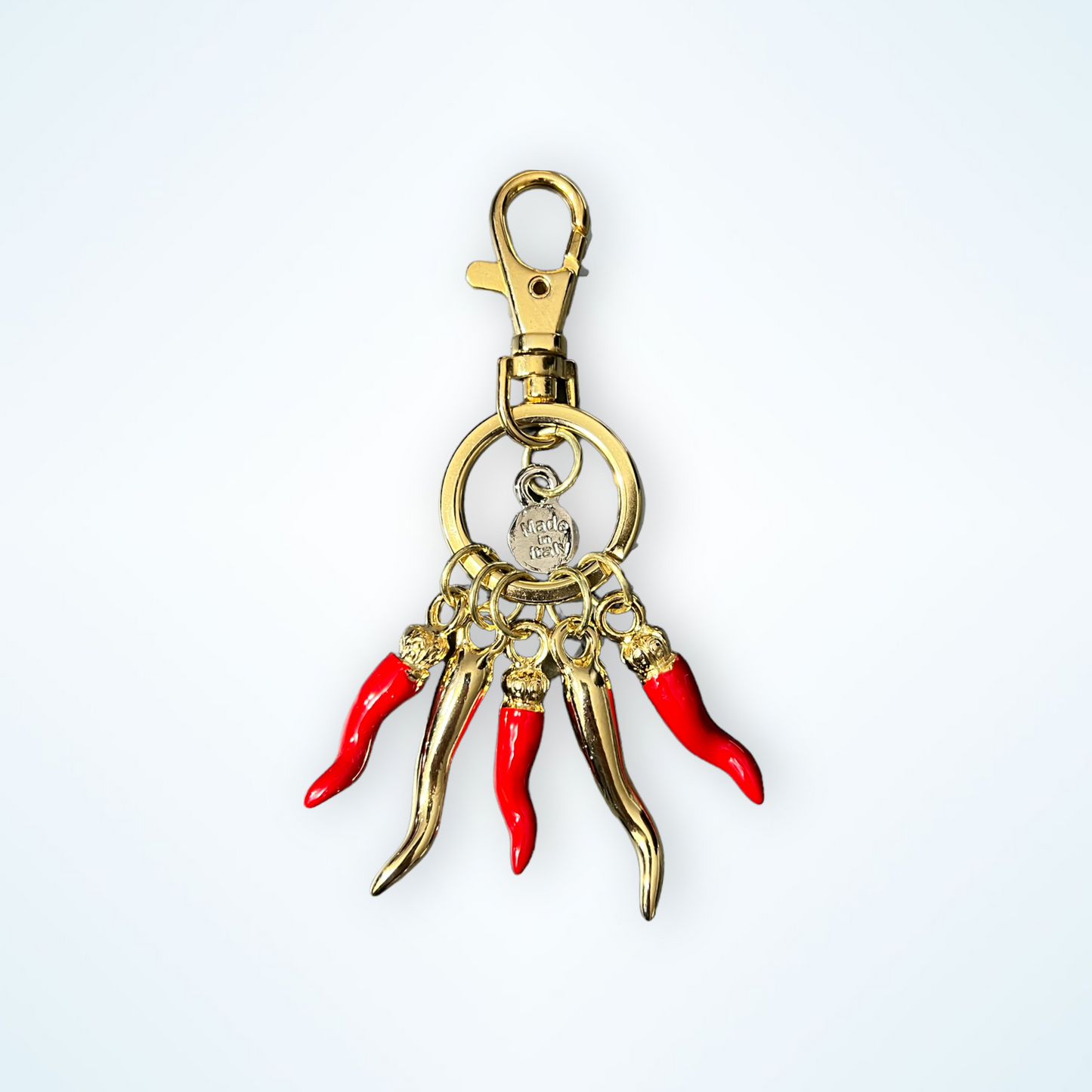 Red and Gold Corno Keyring