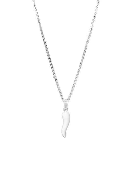 White Cornicello Necklace